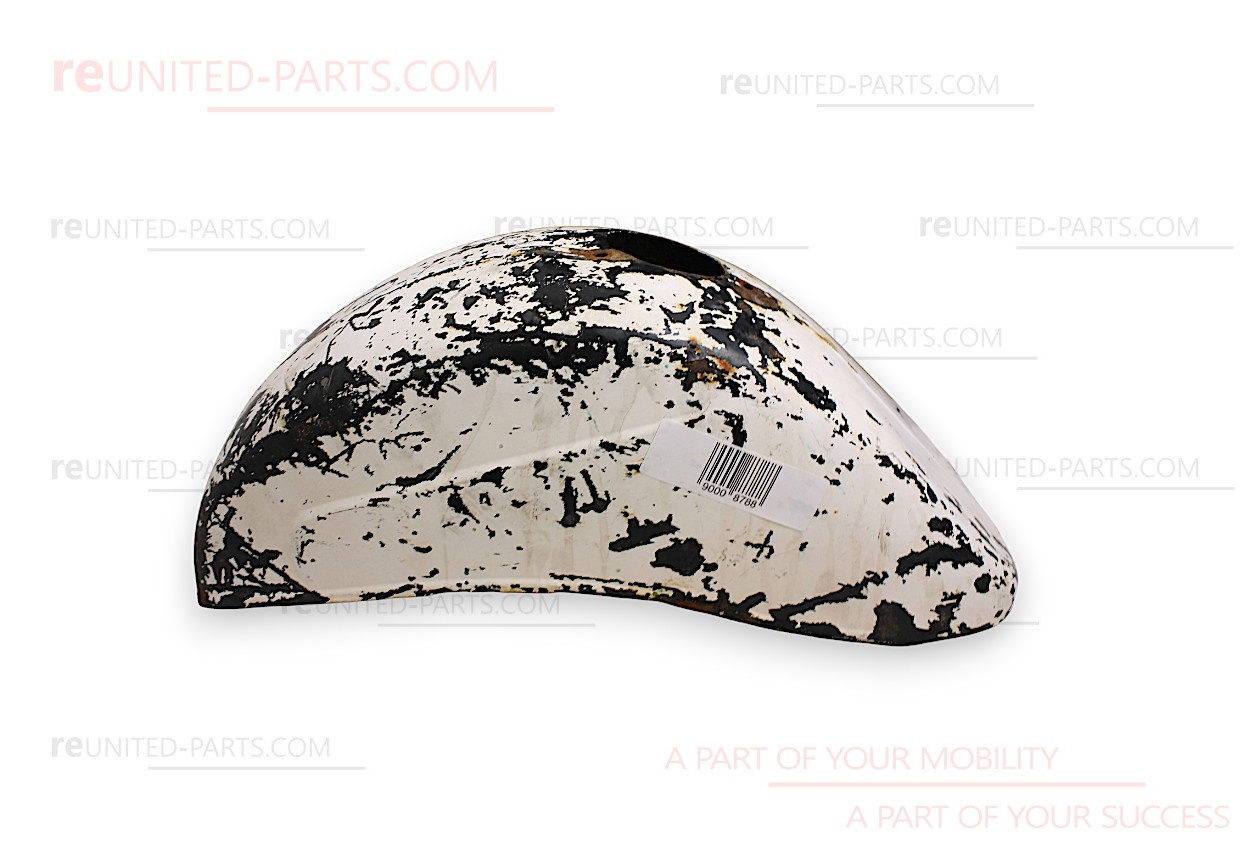 Kotflügel vorne, weiss, O-Lack mit schöner Patina | Piaggio Vespa V50 - 125, V90, PV 125, ET3