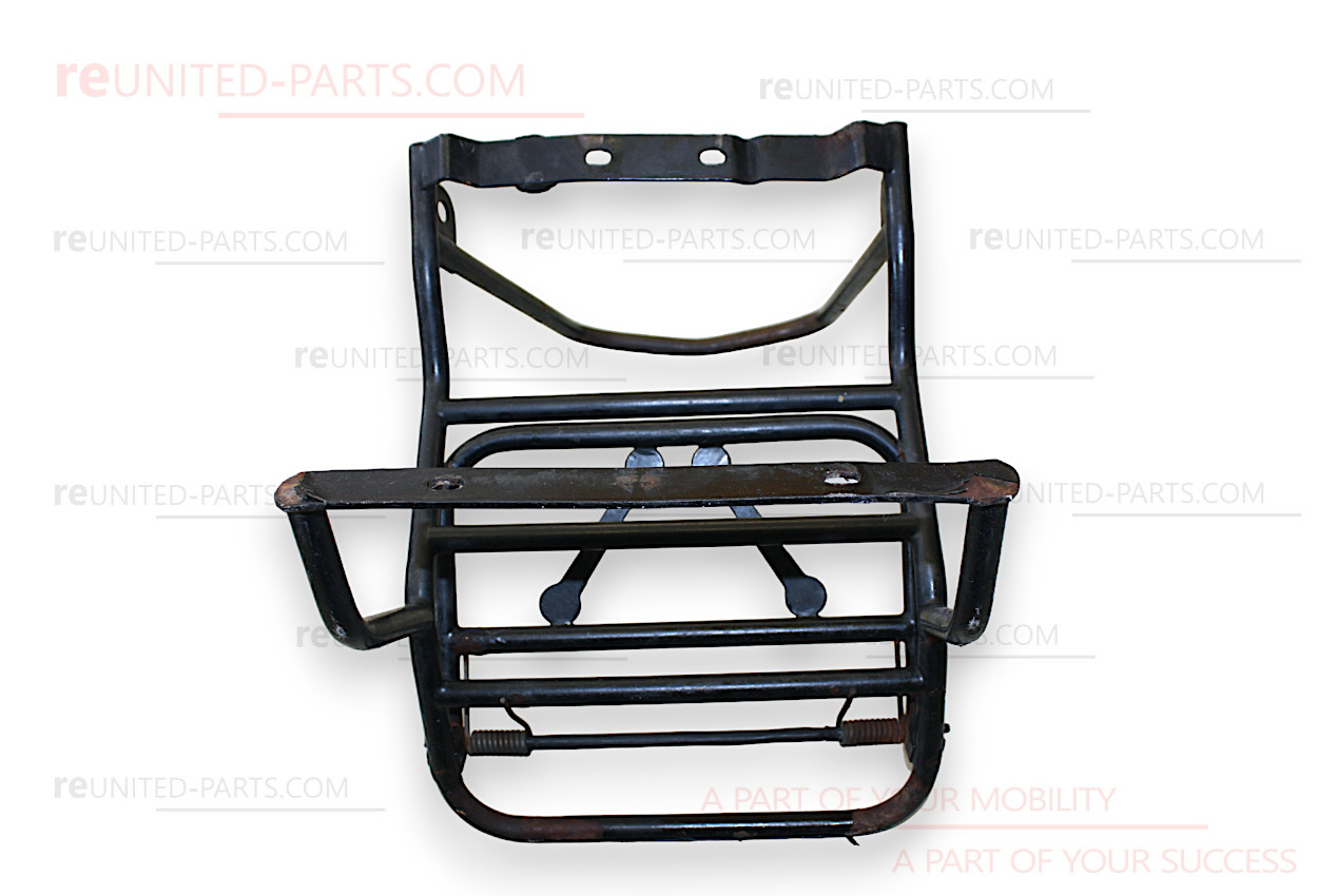 Gepäckträger hinten, schwarz | Piaggio Vespa PX 80 - 200 alt und Lusso, T5, Motovespa TX