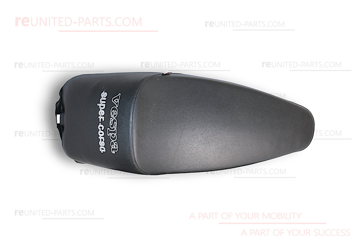 Sitzbank Vespa super corsa, Giuliari  - schwarz, neu | Vespa/Piaggio PX 80-200 / alt und Lusso